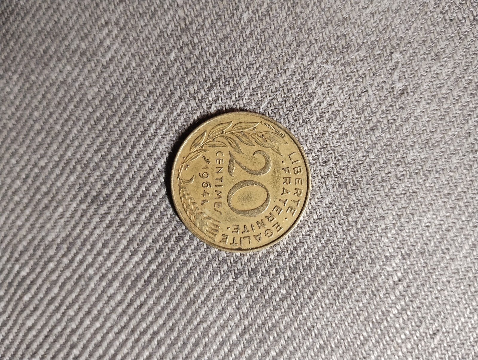 20 Centimes Frankrijk 1964 (M-0303), Verzenden, Frankrijk, Losse munt