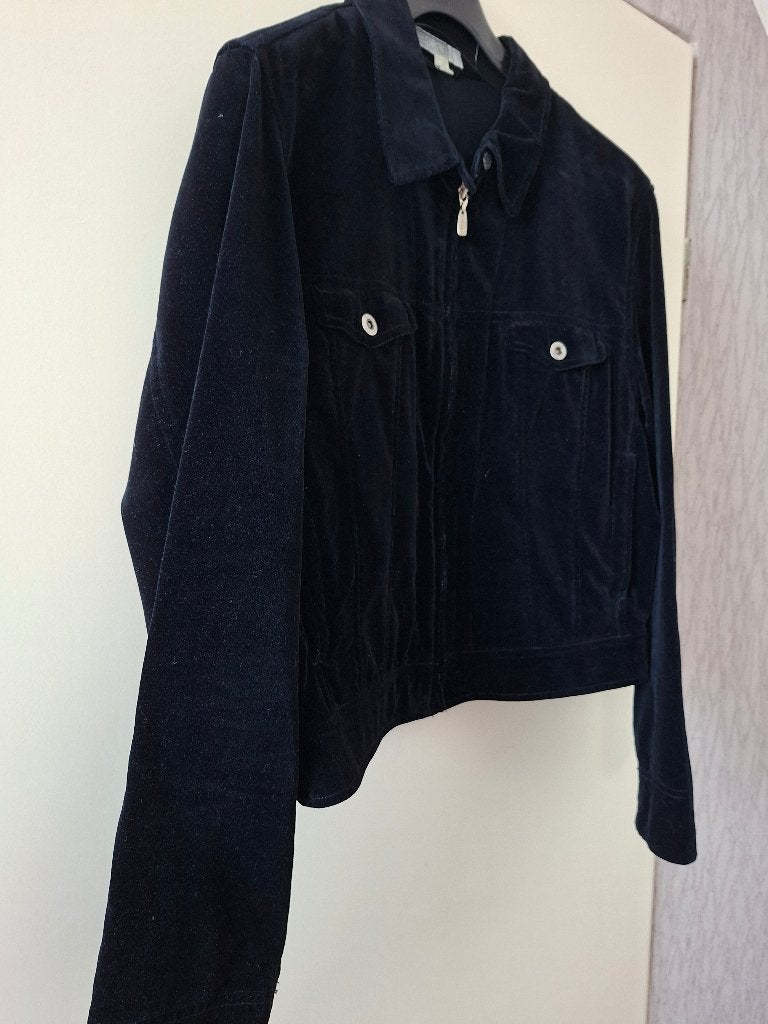 Mooi fluweel jasje, Kleding | Dames, Zwart, Maat 42/44 (L), Ophalen of Verzenden, Zo goed als nieuw