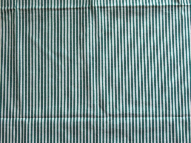 Nieuwe lap stof wit groen gestreepte tricot, Hobby en Vrije tijd, Stoffen en Lappen, Nieuw, Ophalen of Verzenden, 30 tot 120 cm