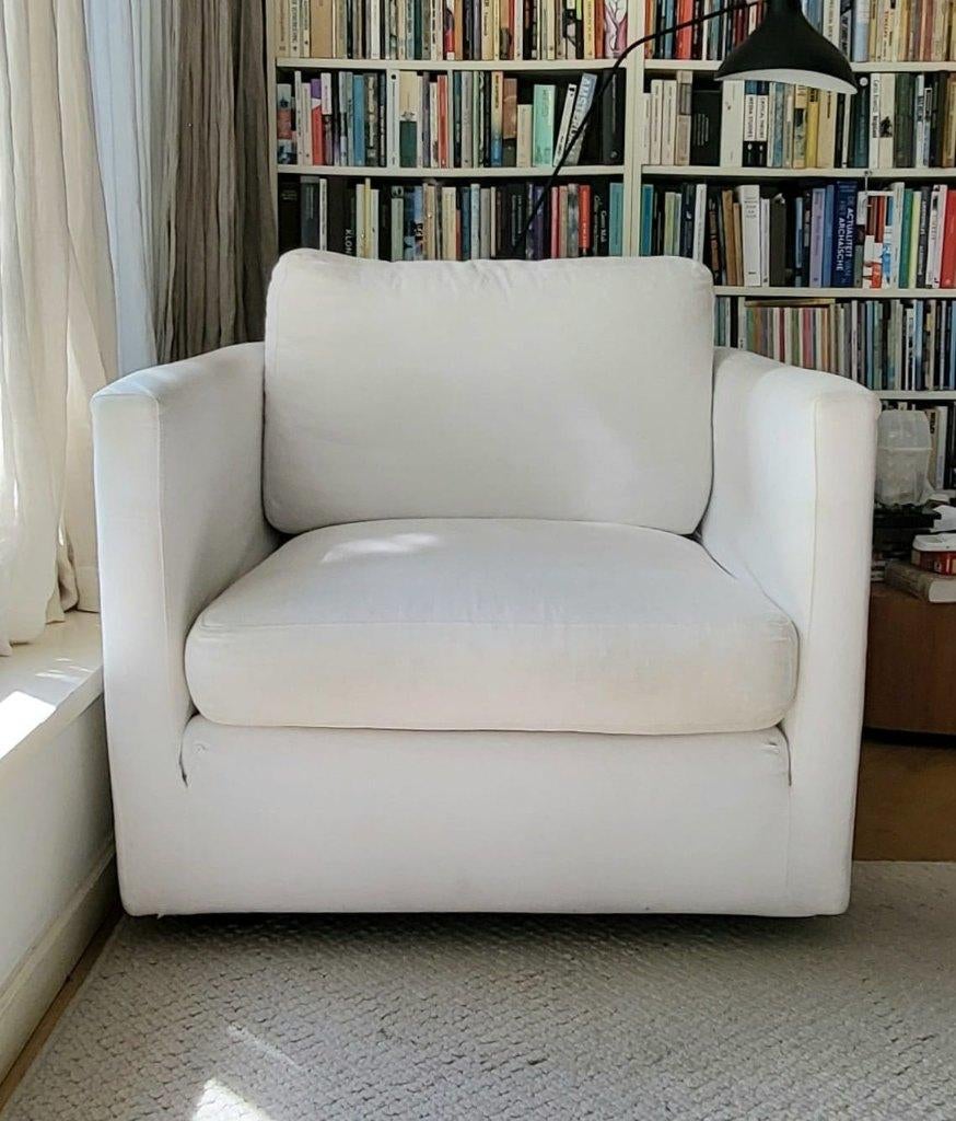 Comfortabele stoel, in uitstekende staat. In prijs verlaagd:, Ophalen, Wit, Zo goed als nieuw, Eén
