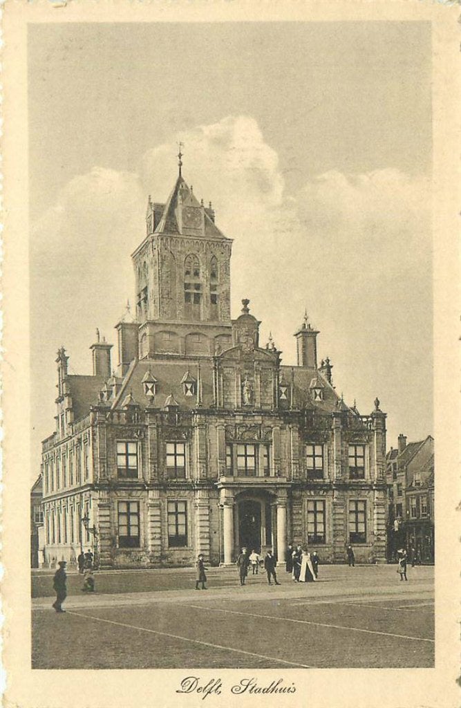 388-231-011 Delft Stadhuis, Verzenden, Voor 1920, Zuid-Holland