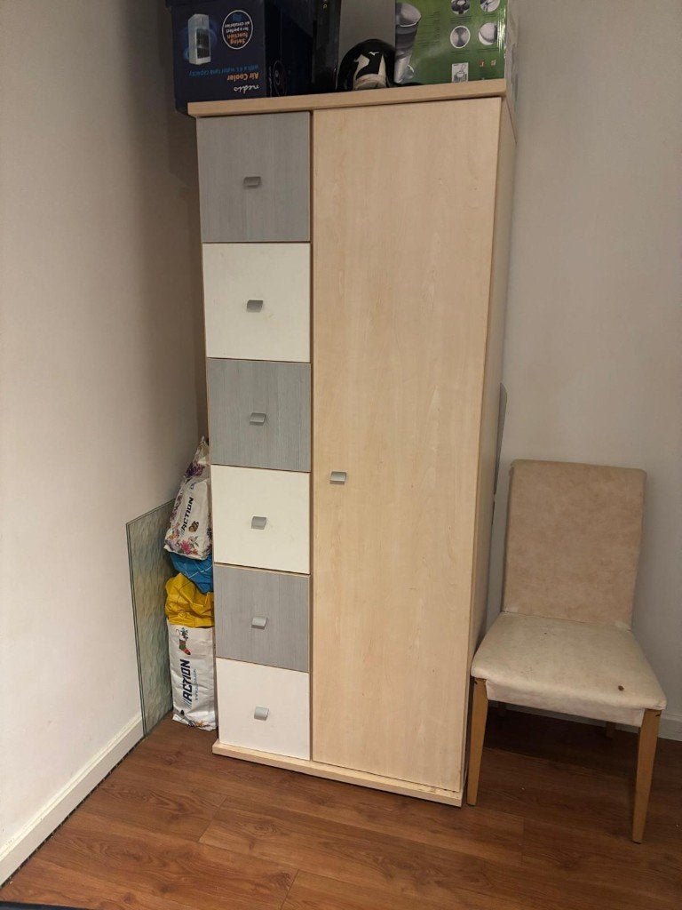 Kledingkast, Ophalen, Gebruikt, 50 tot 100 cm, Met lade(s)