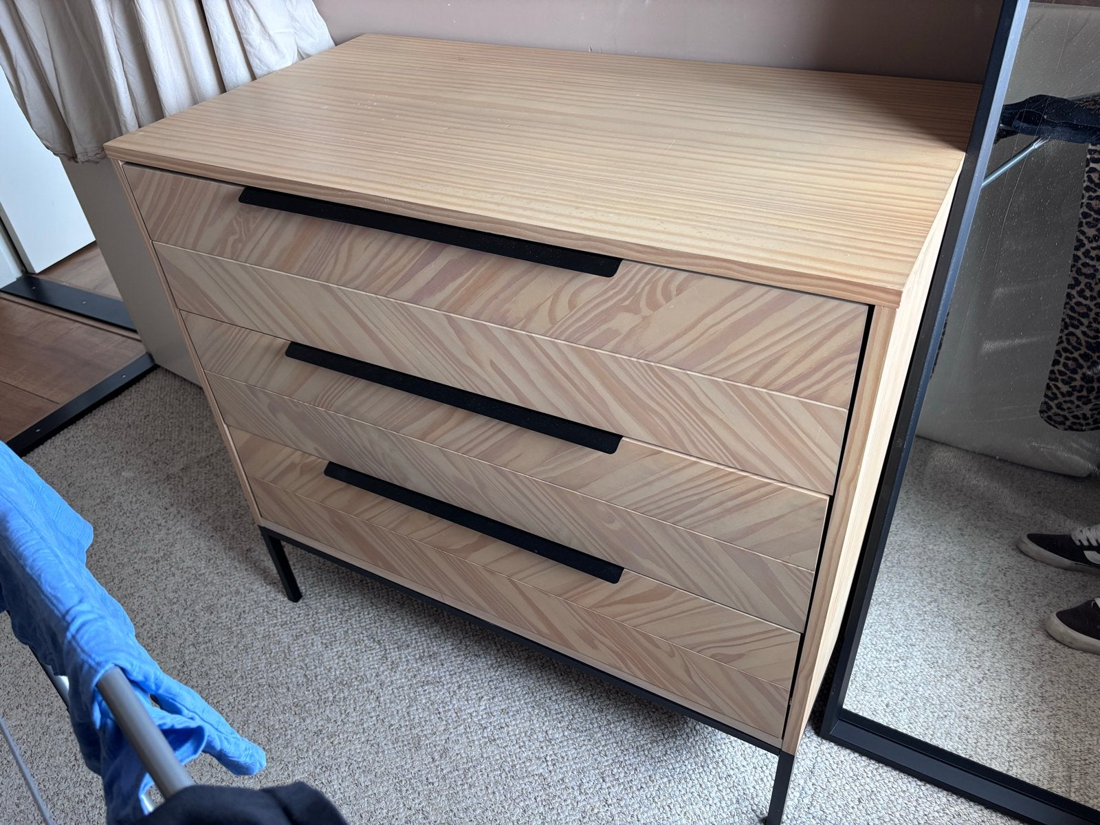 Commode met 3 laden - Kast - Opbergkast, Huis en Inrichting, Ophalen, Gebruikt, 50 tot 100 cm, 3 of 4 laden