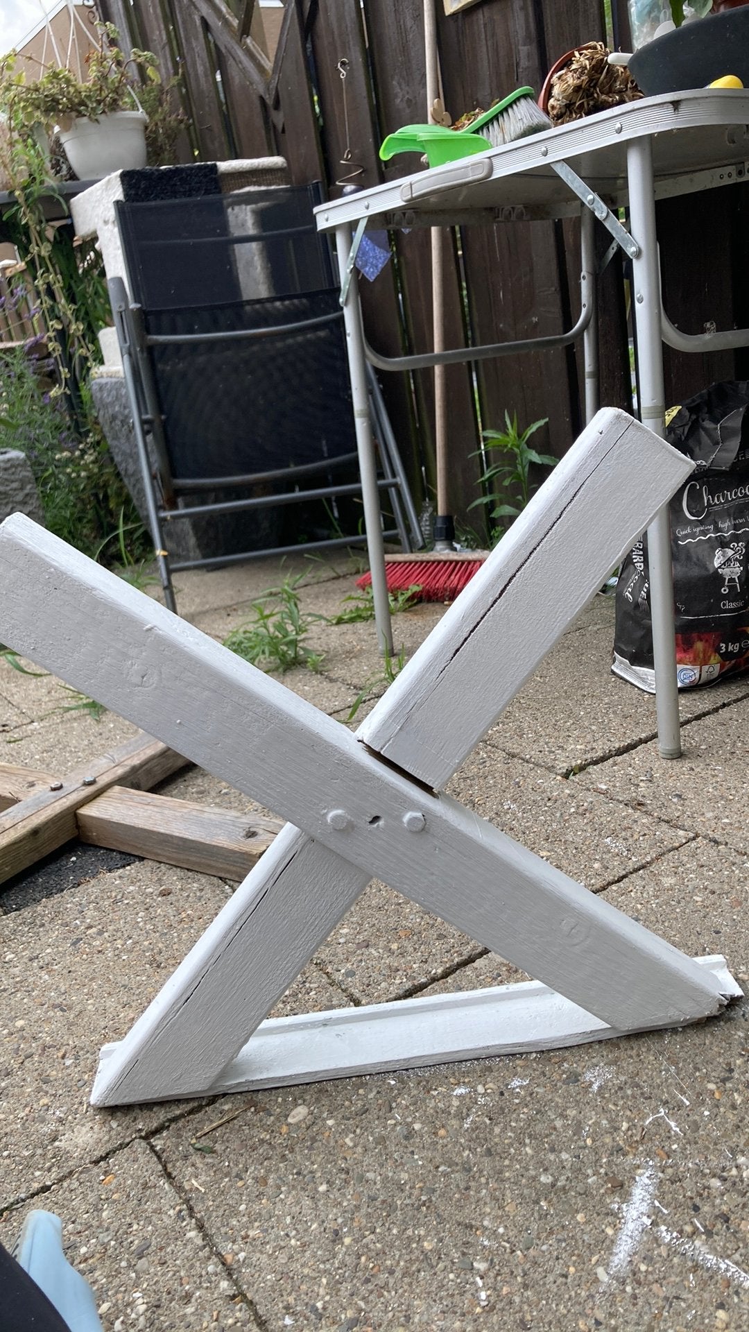 Kruisjes voor een balk, Ophalen, Tafelpoot, Minder dan 50 cm, 50 tot 100 cm