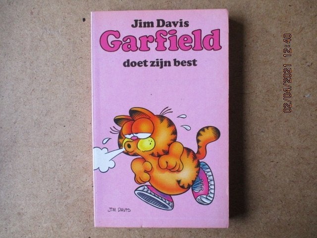 adv0649 garfield pocket 7, Eén stripboek, Ophalen, Gelezen