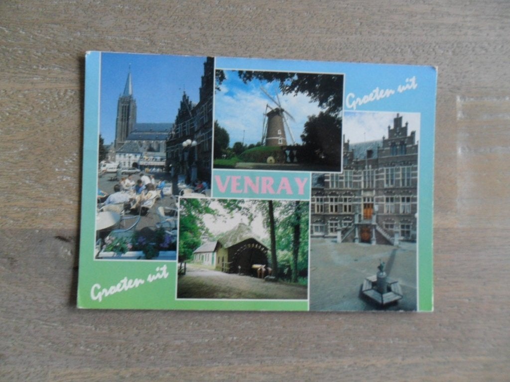 Venray, kerk/molen, Verzenden, 1980 tot heden, Gelopen, Noord-Brabant
