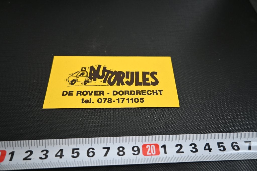 sticker Dordrecht DE ROVER autorijles 078-171105, Ophalen, Zo goed als nieuw