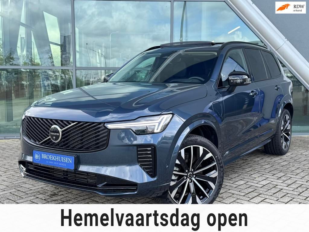 Volvo XC90 2.0 T8 Plug-in hybrid AWD Ultra Dark 455pk Luchtv, Gebruikt, Zwart, 4 cilinders, 1969 cc