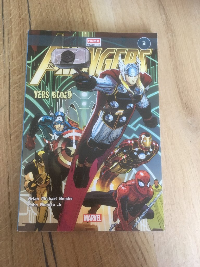 The Avengers: Vers Bloed - Deel 3 (Humo Presenteert), Ophalen, Brian Michael Bendis, Eén stripboek, Zo goed als nieuw