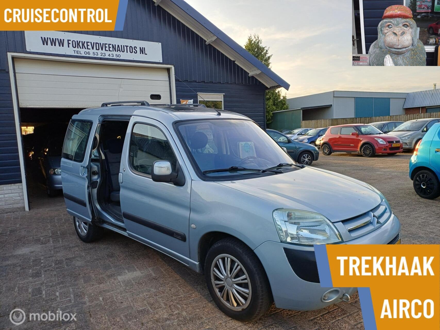 Citroen Berlingo combi 1.6i Multispace Garantie, alle inruil, Auto's, Citroën, Voorwielaandrijving, Stof, Gebruikt, 4 cilinders