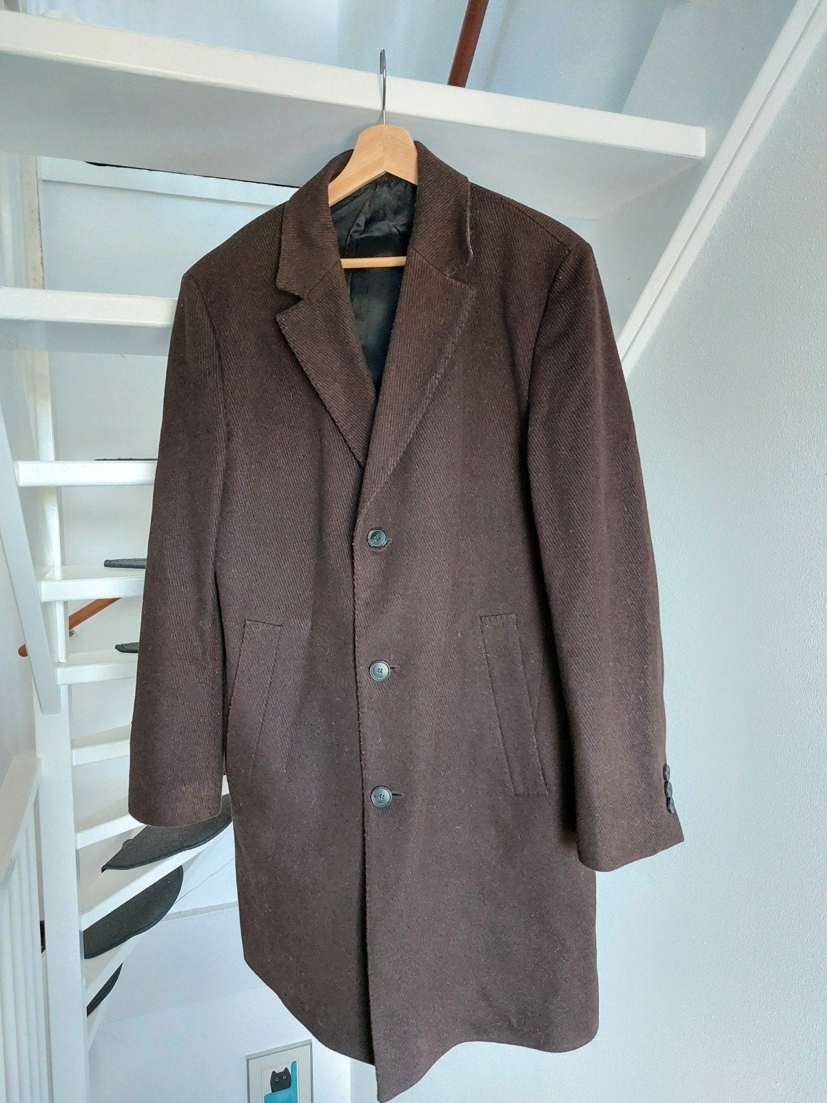 Hugo Boss jas met wol en cashmere, Bruin, Overige maten, Ophalen of Verzenden, Hugo Boss