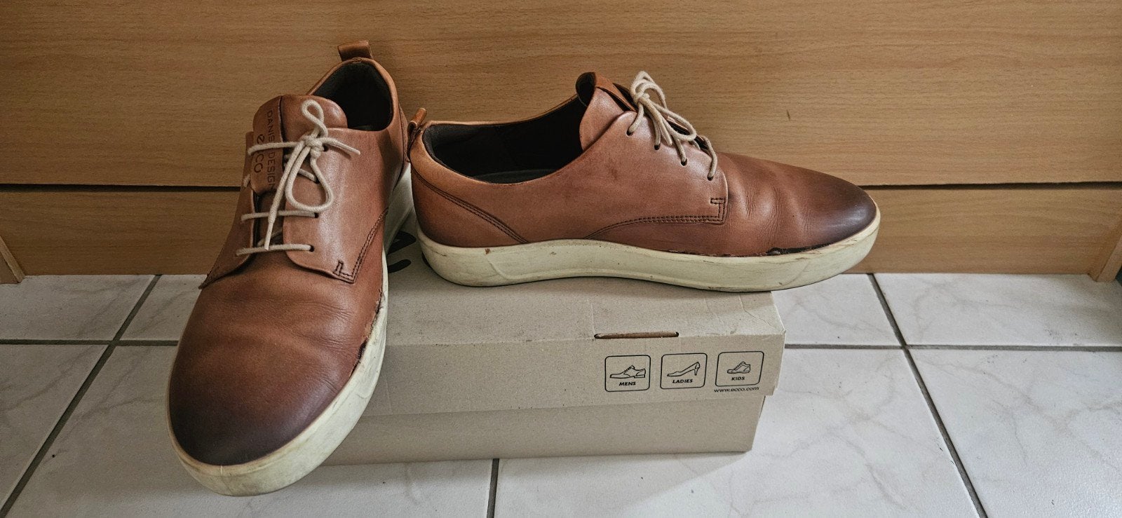 ecco sneaker maat 43, Ecco, Bruin, Ophalen of Verzenden, Zo goed als nieuw