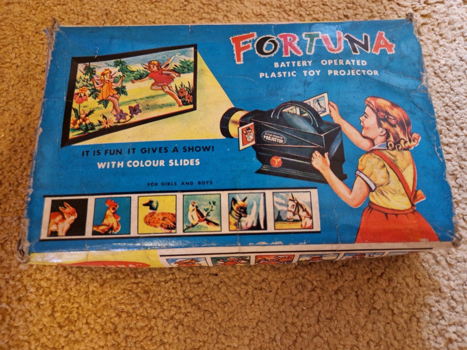 Vintage Fortuna kinderprojector uit de jaren '50, Ophalen of Verzenden, Gebruikt, Jongen of Meisje