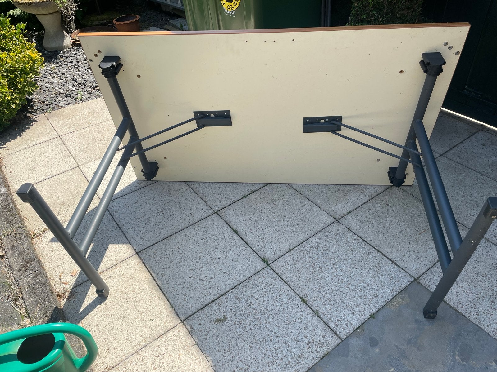 Opklapbare tafel - 140x80 cm - Lichte vlekken, Huis en Inrichting, Tafels | Eettafels, Ophalen, Gebruikt, 100 tot 150 cm, 50 tot 100 cm