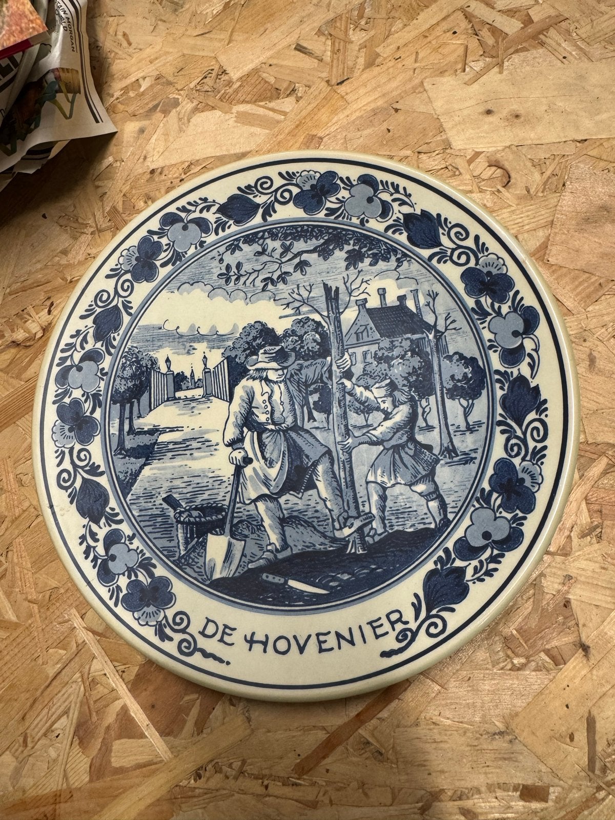 Set van 6 Royal Goedewaagen Blauw Delfts Handwerk Borden, Ophalen