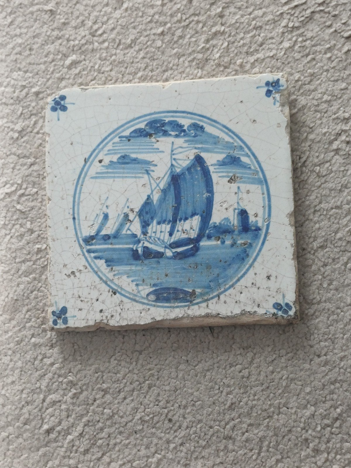 antieke Hollandse wandtegel, Antiek en Kunst, Ophalen of Verzenden