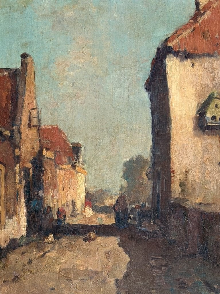 Aris Knikker, doorkijkje in een nostalgisch straatje, Ophalen