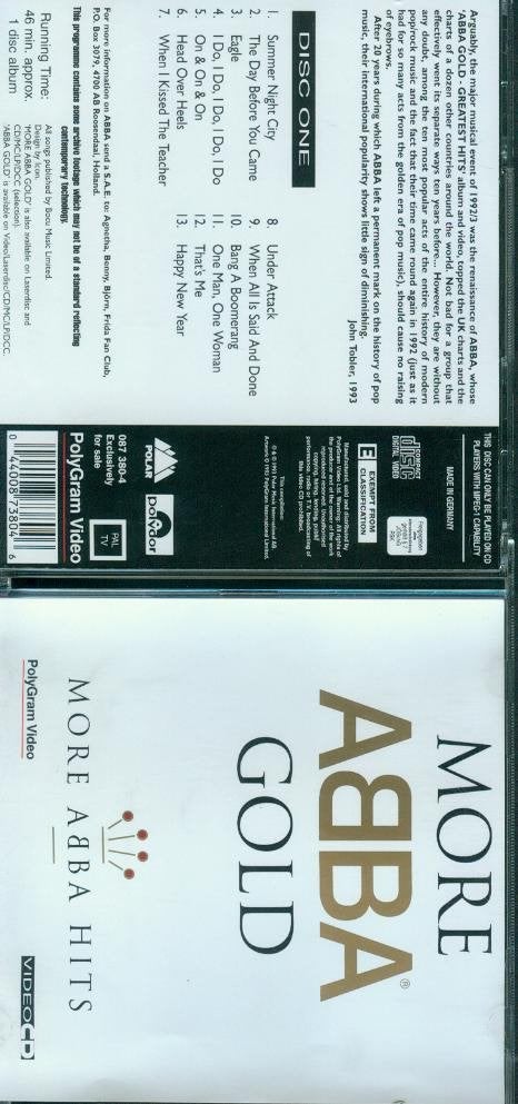 Diverse Video CD's  o.a. ABBA More Gold, Overige genres, Overige typen, Ophalen of Verzenden, Zo goed als nieuw