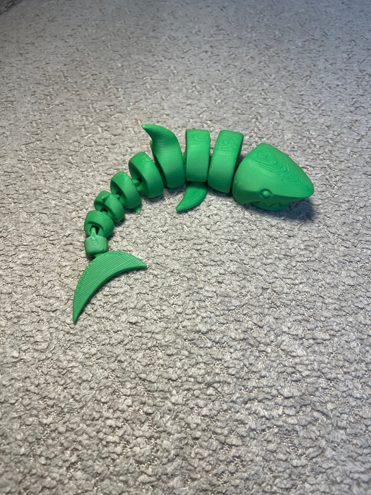 Flexibele 3D-geprinte haai - Groen speelgoed, Ophalen of Verzenden, Nieuw, Jongen of Meisje