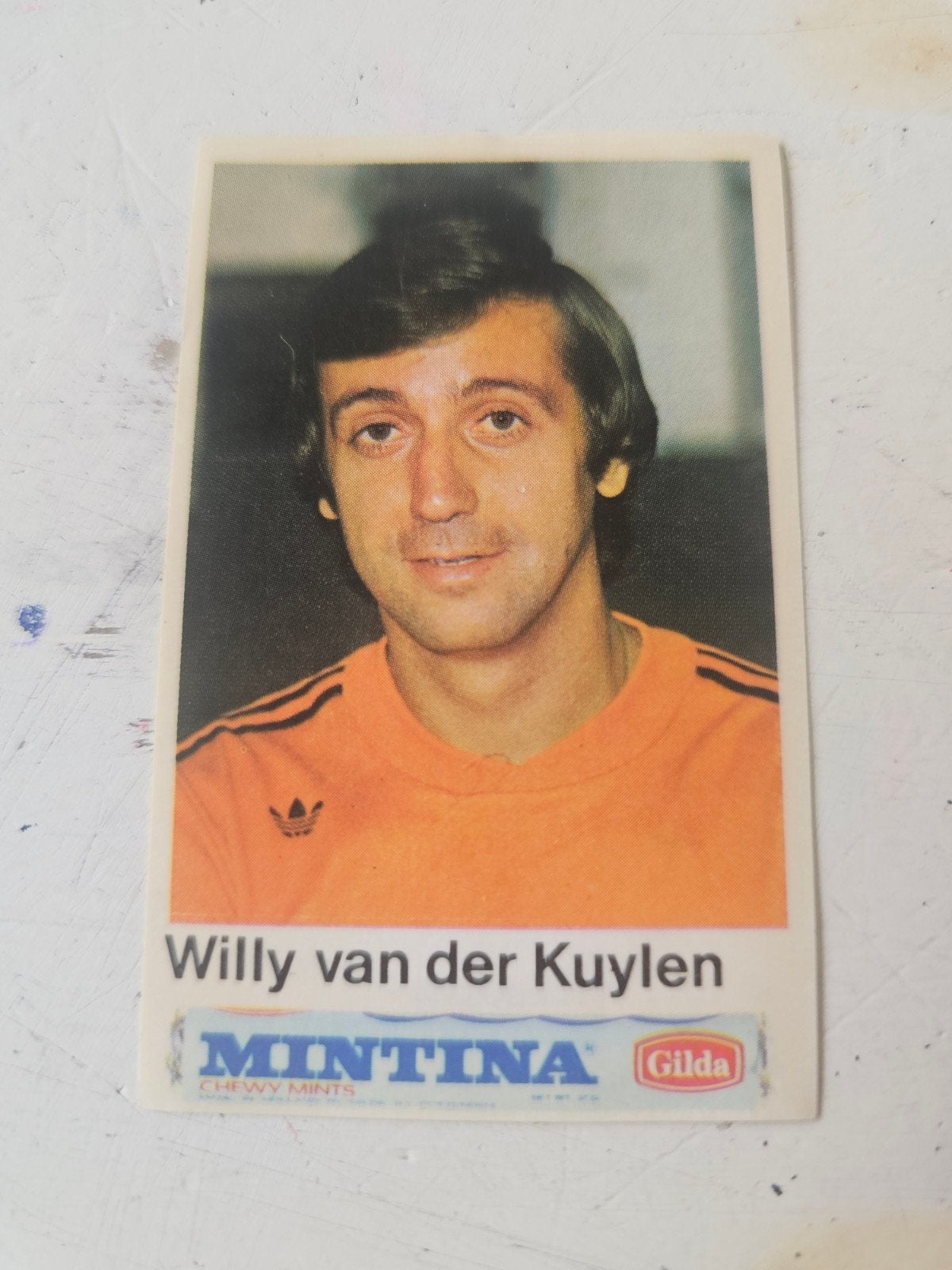 Willy van der Kuylen Mintina Gilda WK 1978, Ophalen of Verzenden, Gebruikt, PSV, Spelerskaart