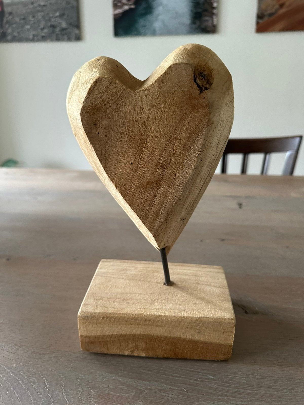 Bruiloftdecoratie - houten hart, Ophalen, Zo goed als nieuw