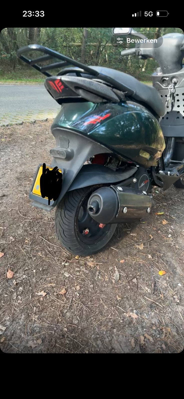 Sm06 carbon hitteschild, Ophalen of Verzenden, Zo goed als nieuw, Uitlaat, Piaggio