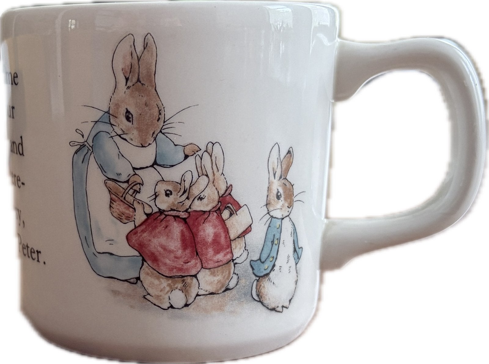 Driedelige Wedgwood Peter Rabbit kinder serviesset, Klassiek, Ophalen of Verzenden, Zo goed als nieuw, Wedgwood