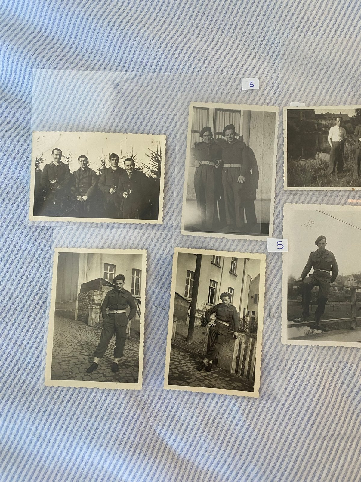 9 x Lot Engelse soldaten origineel, Gebruikt, Foto, Ophalen of Verzenden, 1940 tot 1960
