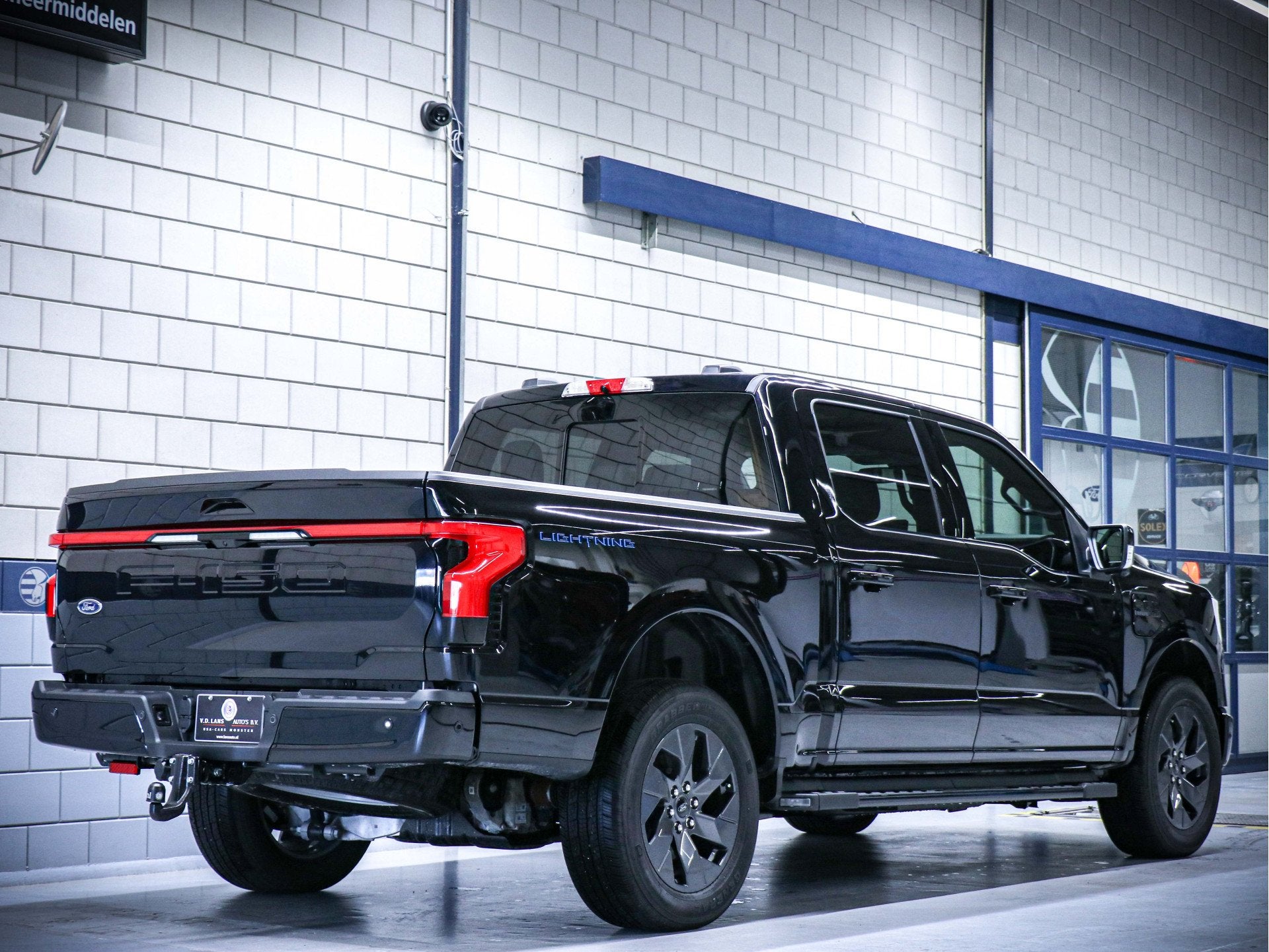 Ford Lightning Lariat Extended Range | 514 km. range Extende, Auto's, Automaat, Zwart, Zwart, Leder