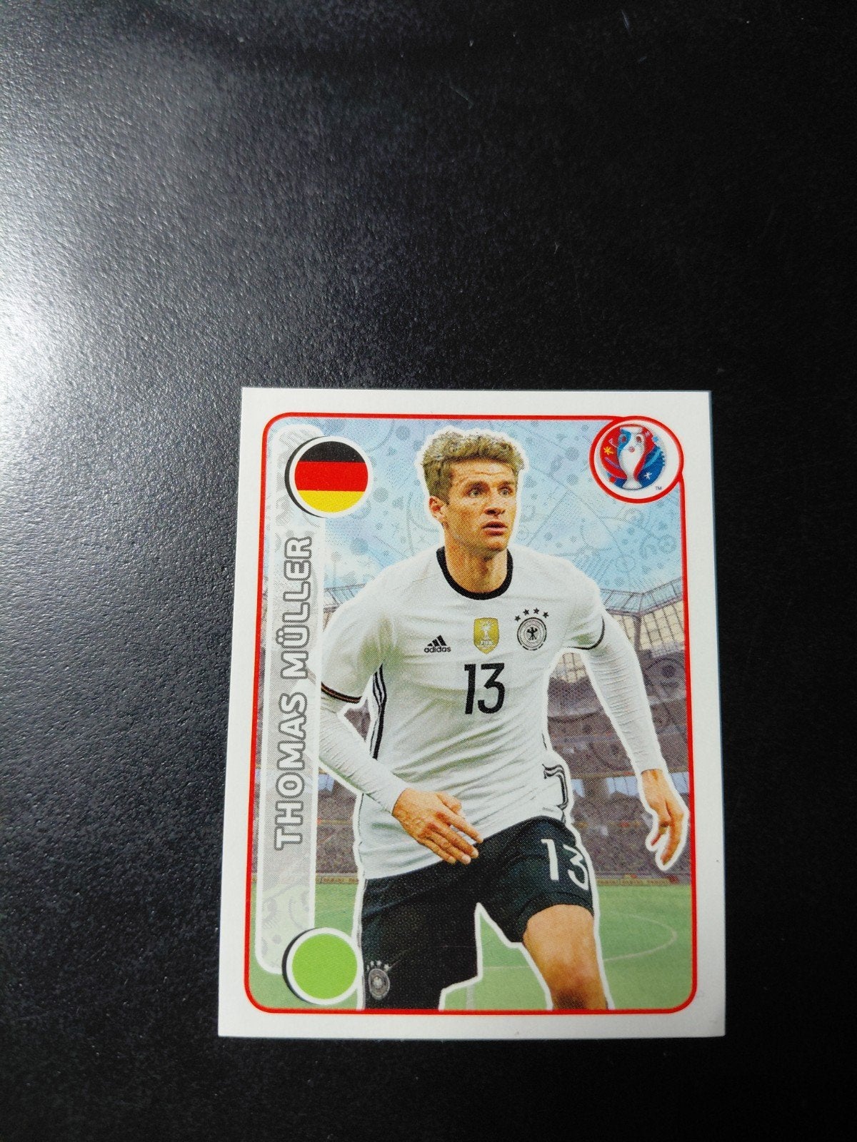 thomas muller (duitsland) panini ek 2016, Ophalen of Verzenden, Nieuw, Buitenlandse clubs, Poster, Plaatje of Sticker