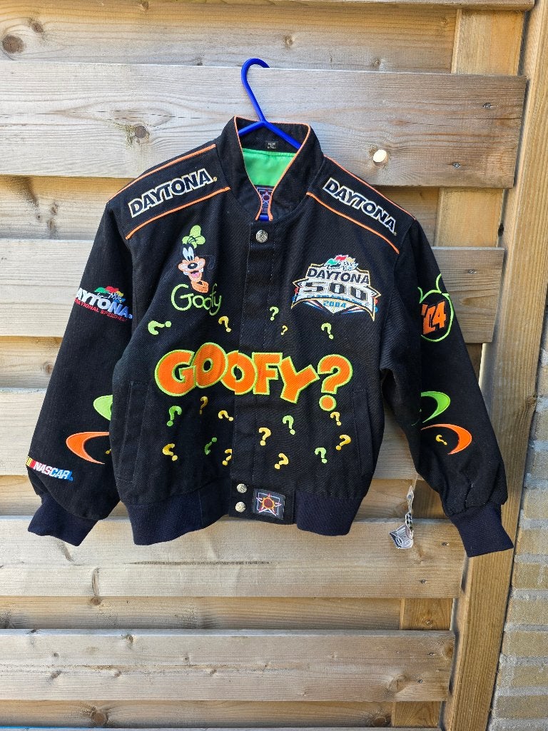 Goofy Daytano jas Nascar Disney USA Kid M collectors item, Ophalen of Verzenden, Goofy of Pluto, Nieuw, Kleding of Textiel