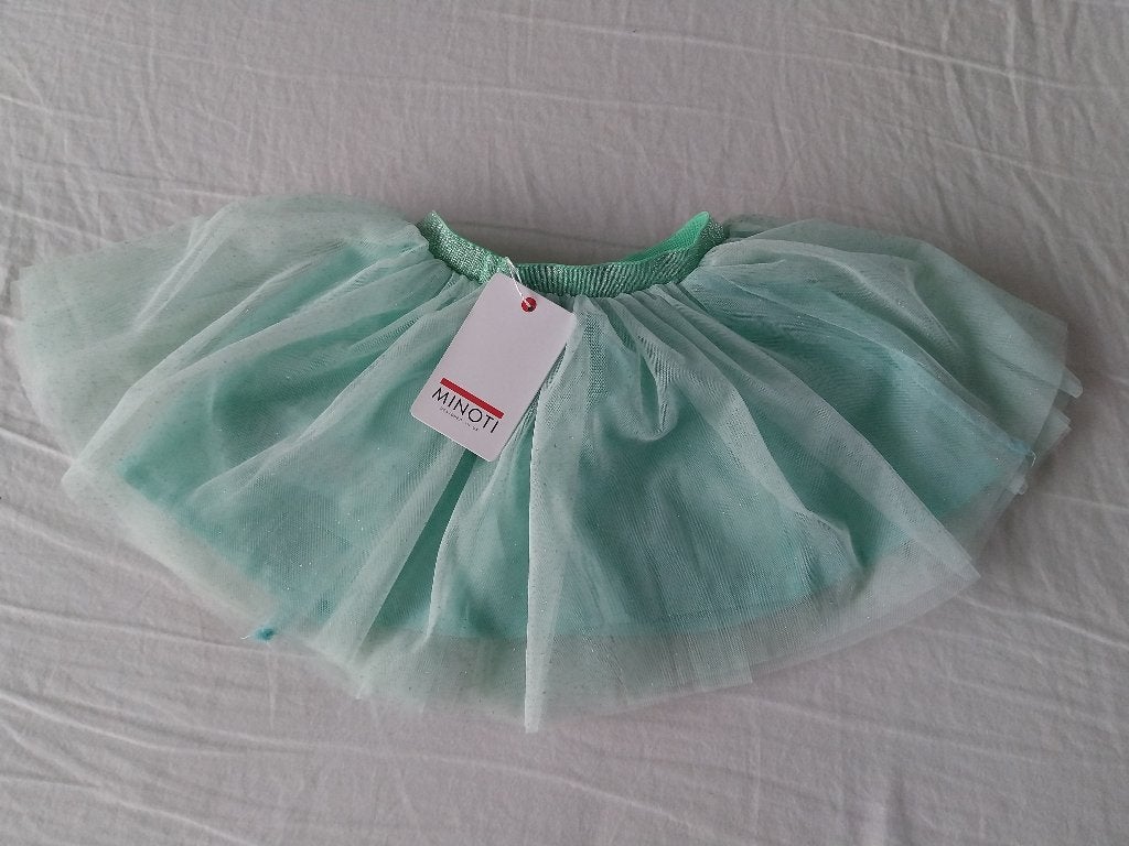 Minoti mint groen Tule rokje Tutu maat 80 (12 mnd) NIEUW, Soft Touch, Meisje, Jurkje of Rokje, Nieuw