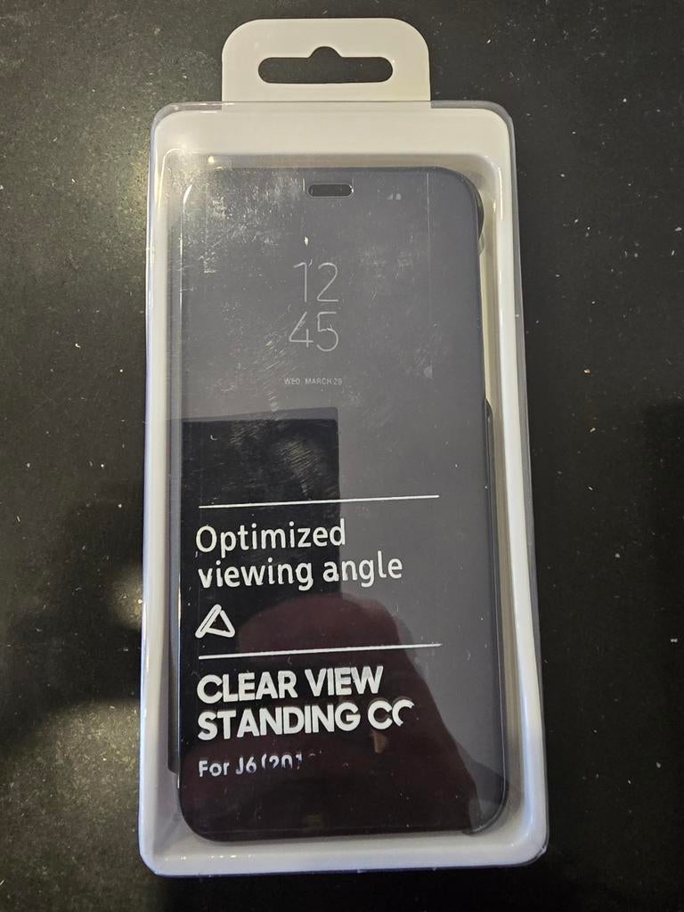 Clear View Standing Cover voor Samsung J6 (2018), Ophalen of Verzenden, Nieuw