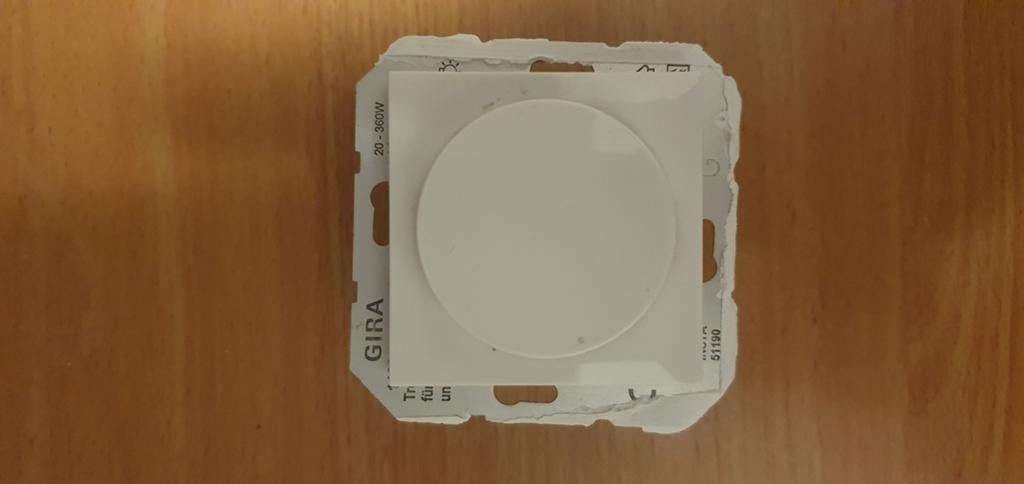 Gira Tronic Dimmer voor halogeen/gloeilamp (6 stuks), Ophalen of Verzenden, Gebruikt, Schakelaar