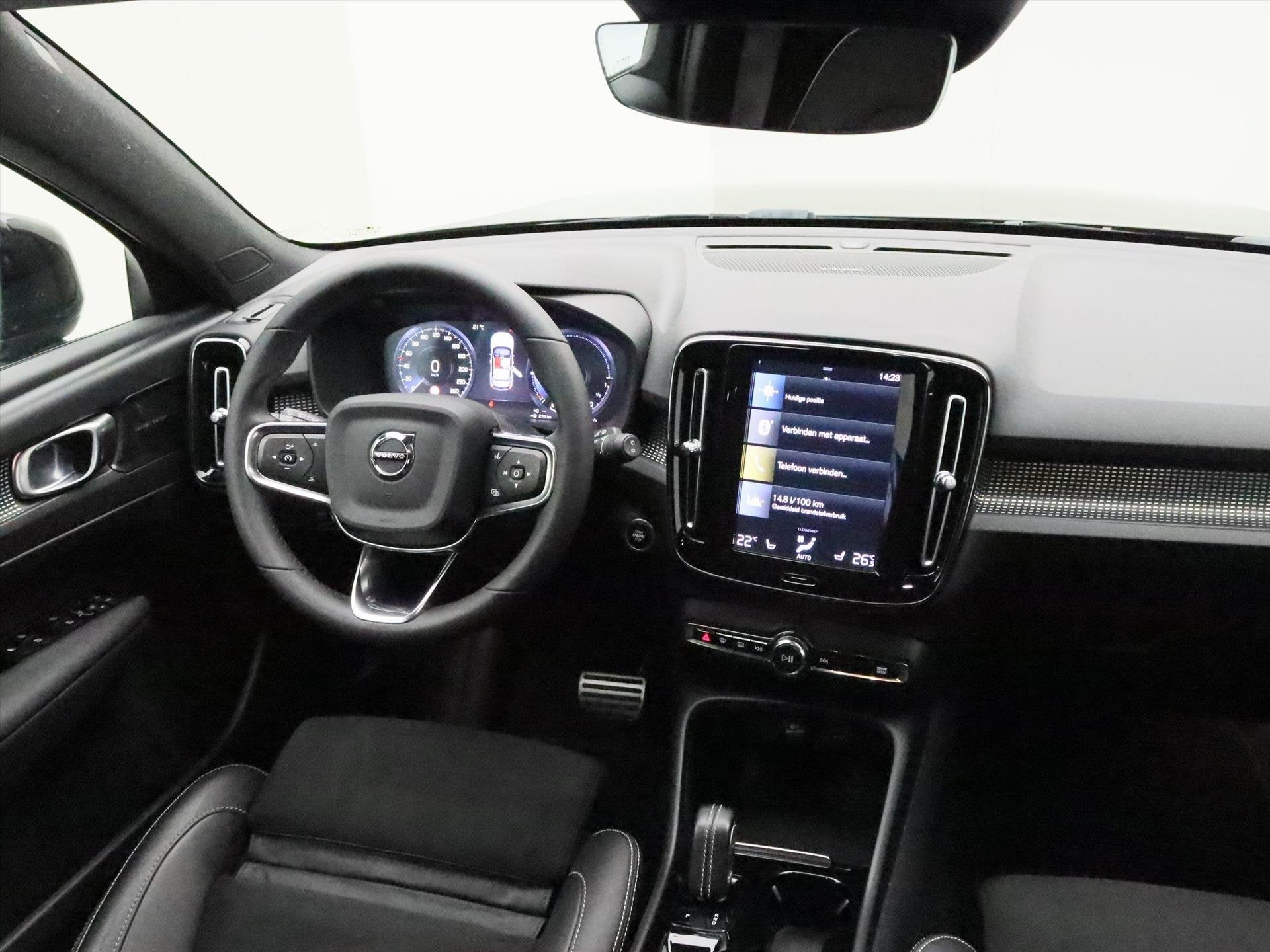 Volvo Xc40 T4 Twin Engine 211pk Geartronic R-Design [ TREKHA, Auto's, 1712 kg, Zwart, Plug-in hybride, Bedrijf
