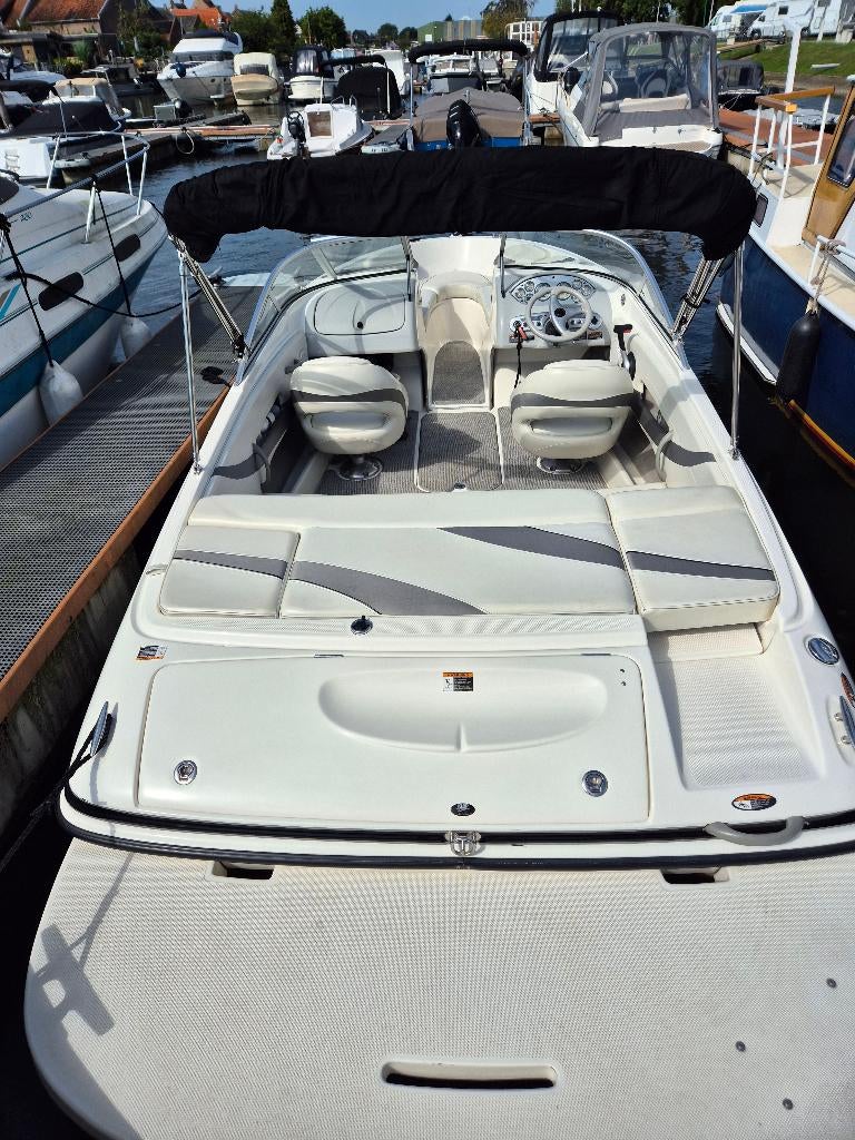 Maxum 1800 SR3 bowrider + trailer + nieuw kleed, Ophalen, Gebruikt, Binnenboordmotor, 6 meter of meer