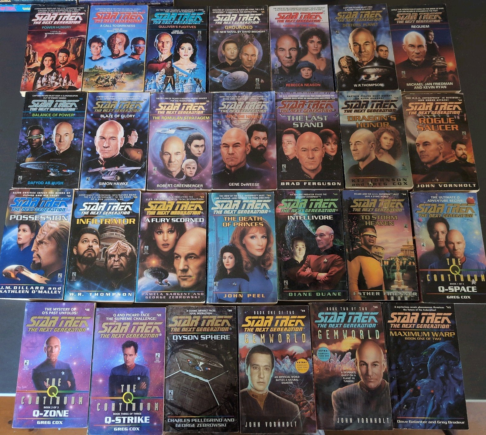 Star Trek the Next Generation serie 33 x, Ophalen of Verzenden, Gelezen
