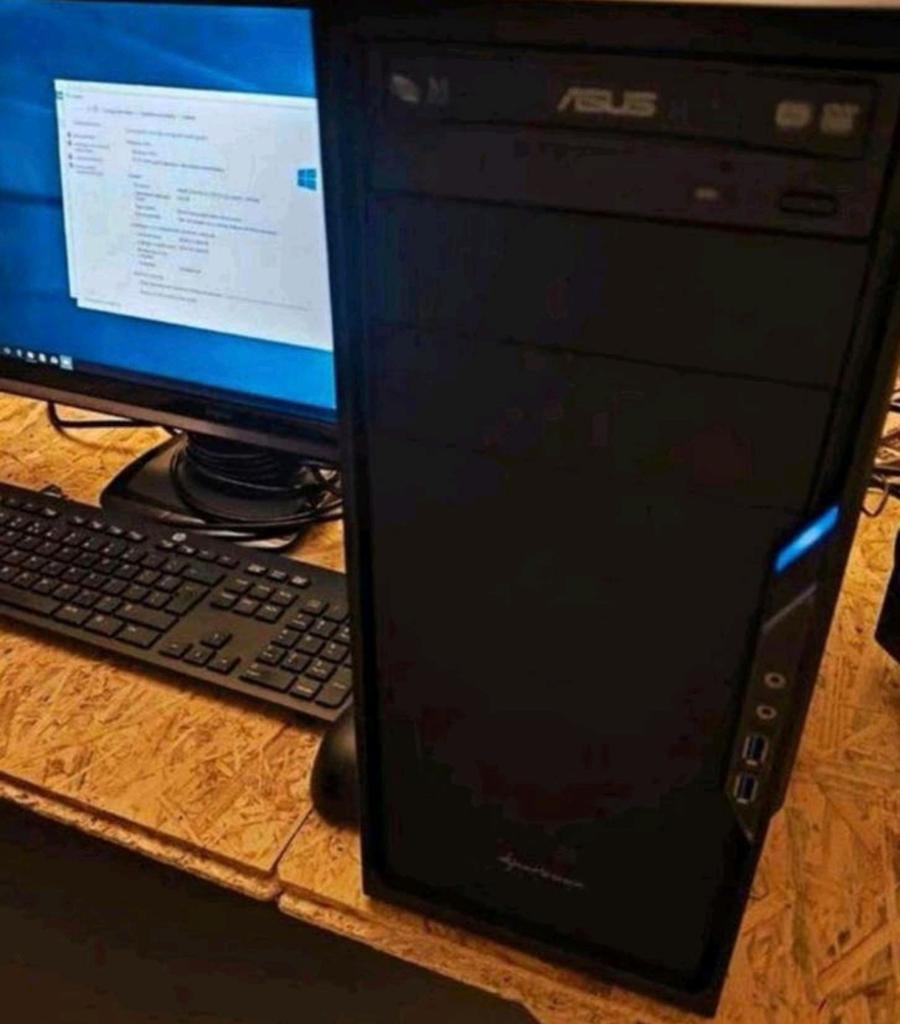 Core i3 7100 3.9ghz 8gb/120gb ssd win 10 met 24 inch scherm, Ophalen of Verzenden, Zo goed als nieuw, 3 tot 4 Ghz, SSD