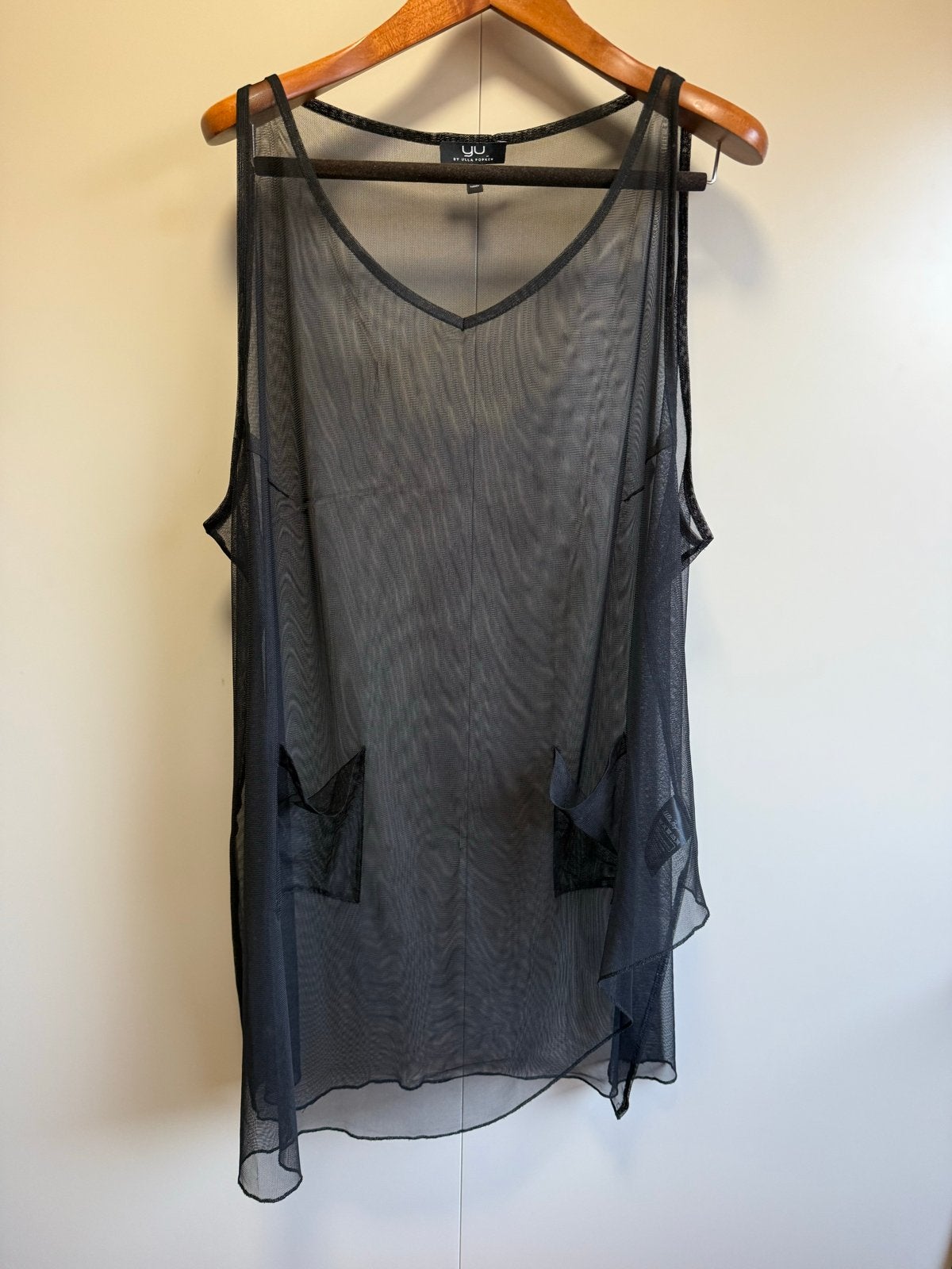 Zwarte doorschijnende mesh top, Ulla Popken / 46 48, Kleding | Dames, Tops, Zwart, Maat 46/48 (XL) of groter, Ophalen of Verzenden