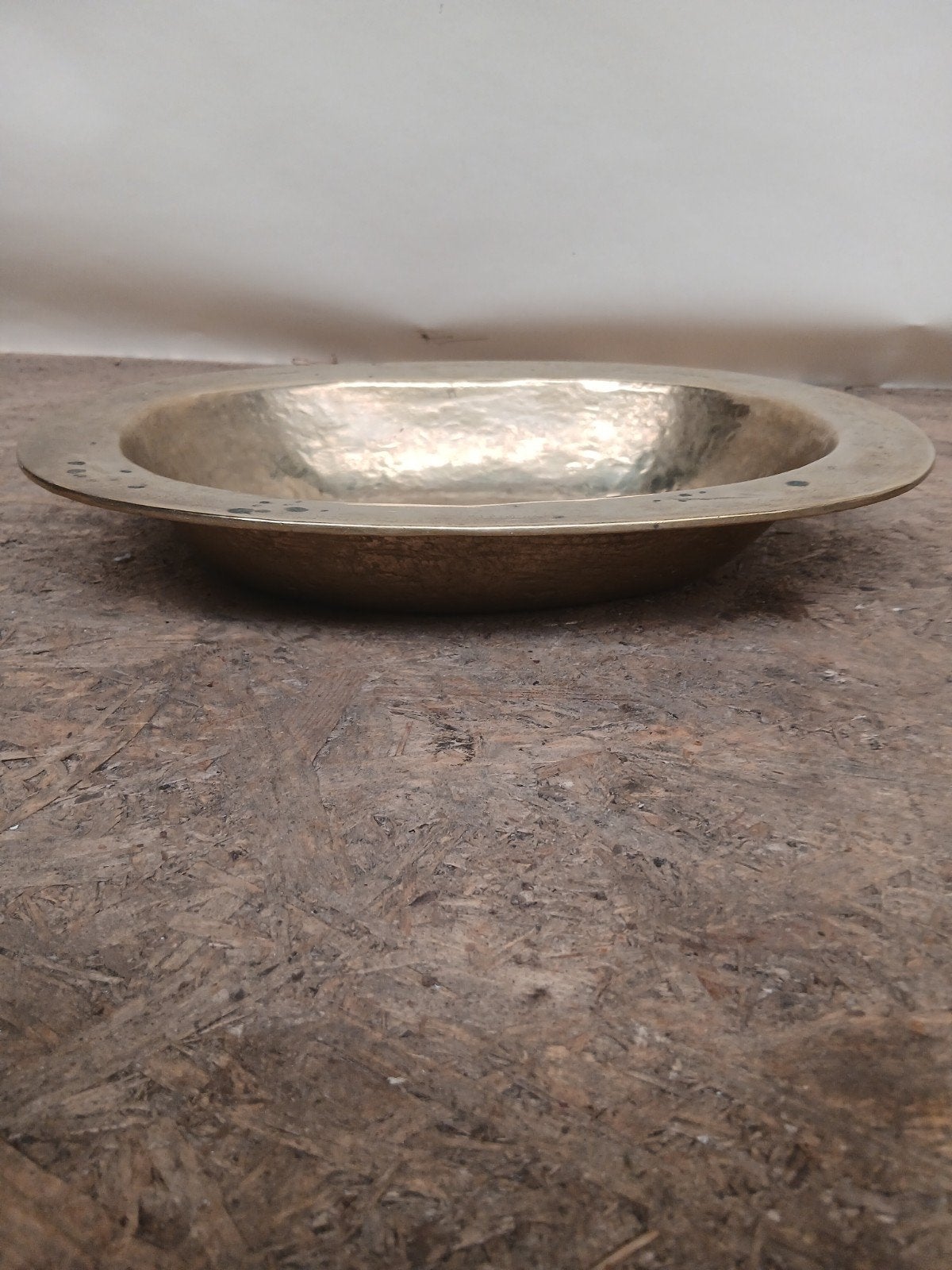 Ovale messing schaal - Vintage decoratie, Ophalen of Verzenden