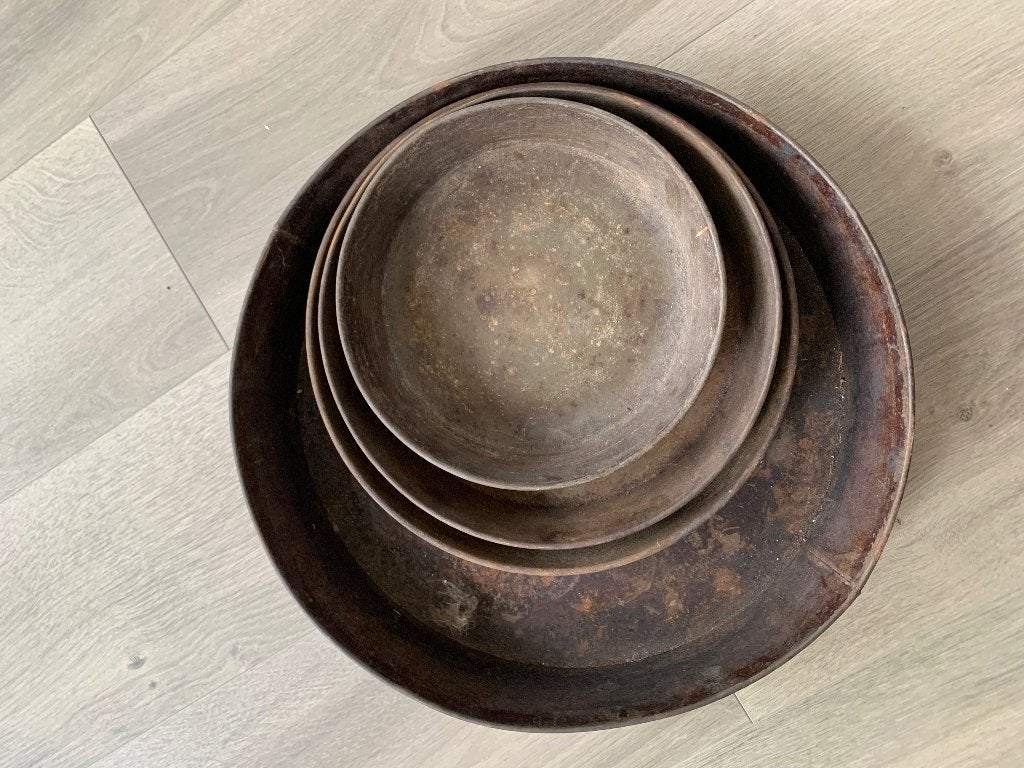 Brocante bakvormen, Ophalen of Verzenden