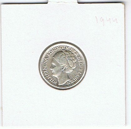 Munten Curacau, Zilver, 25 cent, Ophalen of Verzenden, Koningin Wilhelmina