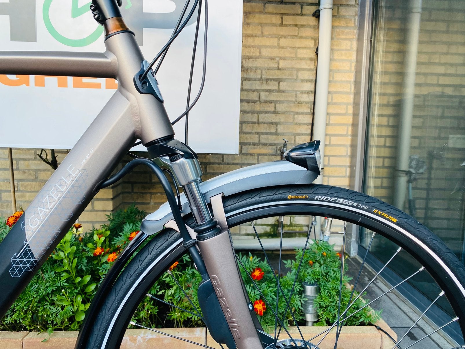 Elektrische Gazelle Orange C 7+ H65.Totaal km 1782, Ophalen of Verzenden, Zo goed als nieuw, 5467kc, 65 cm of meer