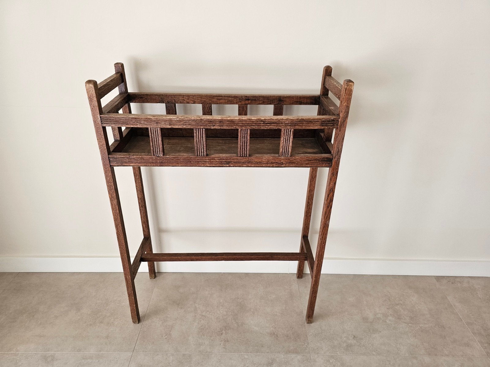 Antieke plantentafel eikenhout, Ophalen