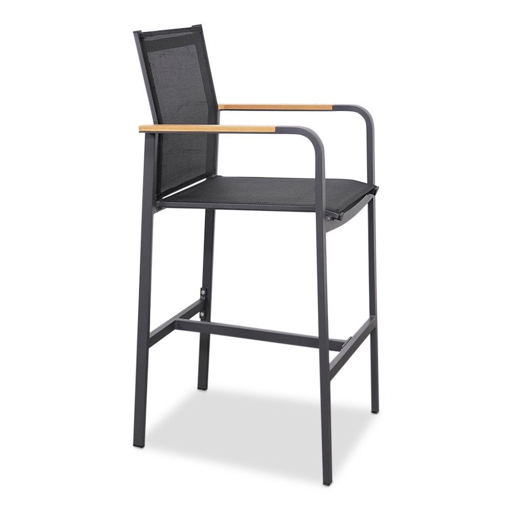 Santos/Douglas dining barset | aluminium + sintered stone, Ophalen, 4 zitplaatsen, Aluminium, Zo goed als nieuw