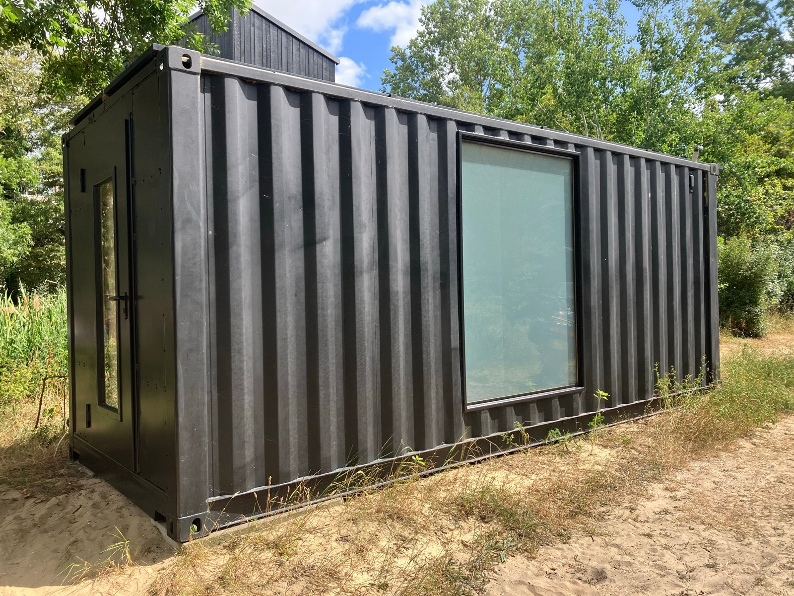 20ft Container met Sauna, Thuiswerkplek & Wellnessruimte, Ophalen, Zo goed als nieuw, Infrarood, Complete sauna