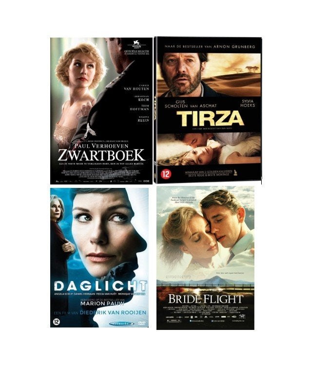 4 Nederlandse films, Cd's en Dvd's, Dvd's | Nederlandstalig, Overige genres, Ophalen of Verzenden, Zo goed als nieuw, Film