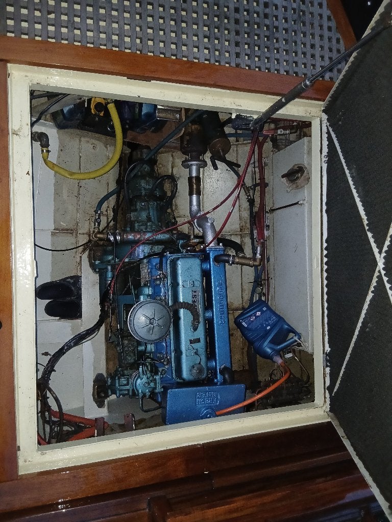 Dieselmotor BMC commodore 3.8 l + Velvet drive keerkoppeling, Ophalen, Gebruikt, Motor en Techniek, Zeilboot of Motorboot