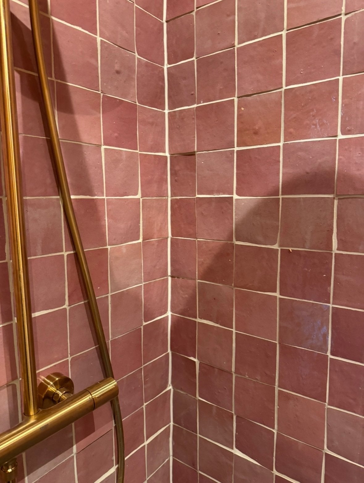 1m2 Zellige tegels vieux rouge ) over van de douche), Doe-het-zelf en Verbouw, Ophalen, Nieuw, Minder dan 20 cm, Minder dan 5 m²