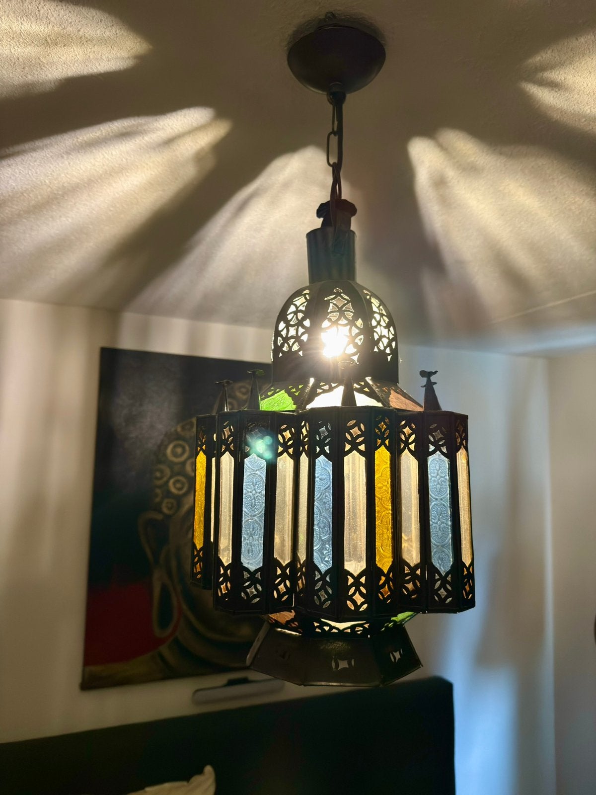 Oosterse lamp, Huis en Inrichting, Lampen | Hanglampen, Ophalen of Verzenden, Zo goed als nieuw
